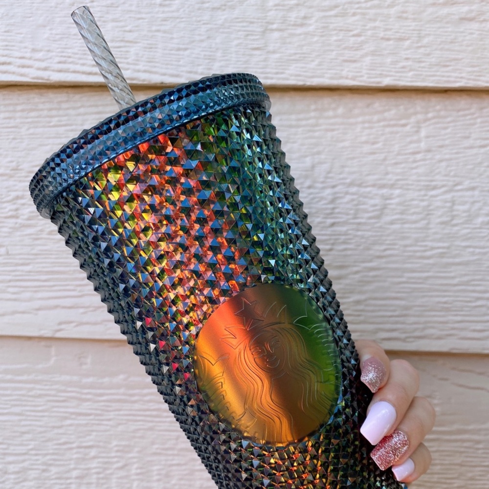 Fall 2020 Iridescent Starbucks Studded Tumbler